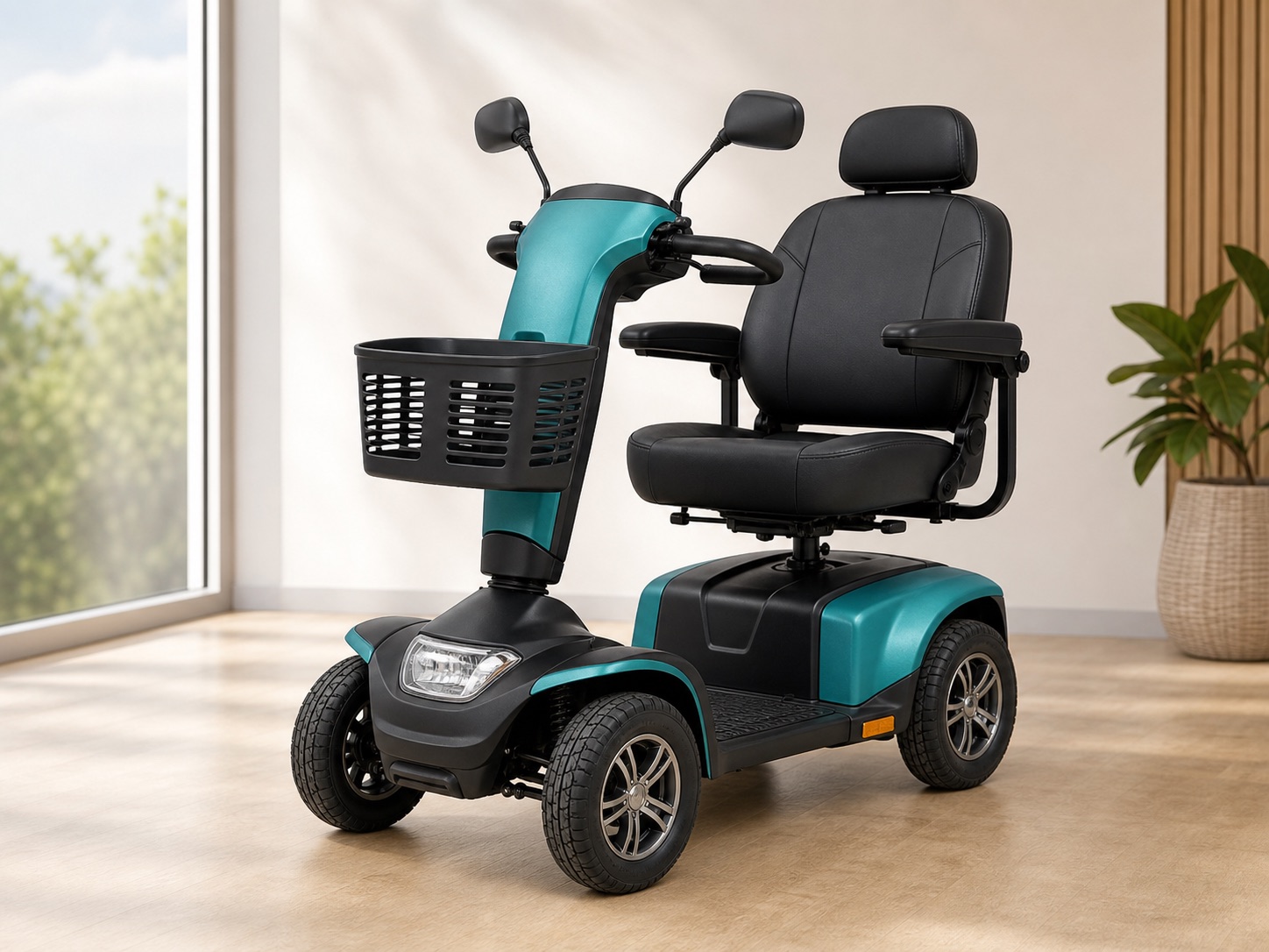 Modern mobility scooter available for rental